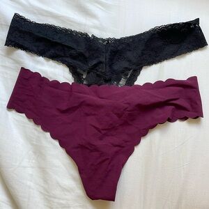 Two Victoria’s Secret thongs M